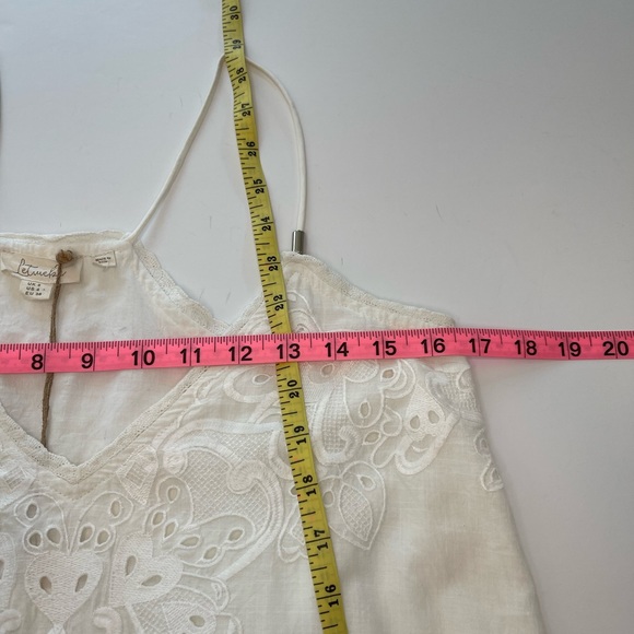 Anthropologie Letmebe Embroidered Eyelet Lace Peplum White Tunic NWT Size 4 - Picture 14 of 16